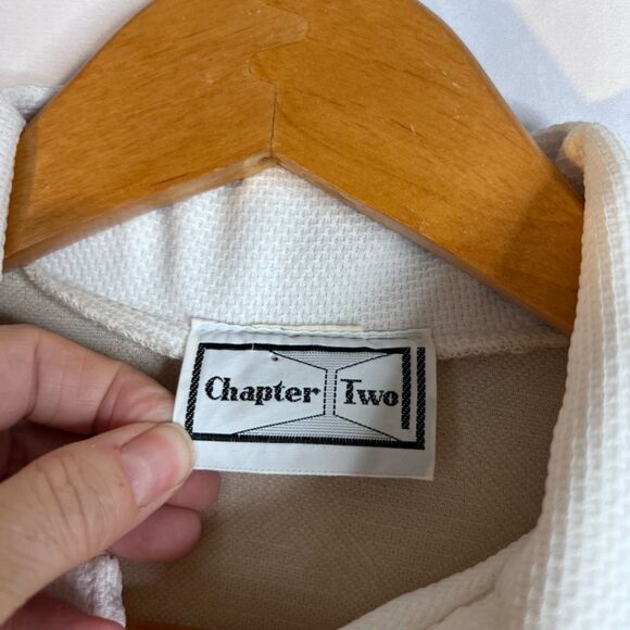 VTG Chapter Two Diamond Pattern Shirt Dress Retro 70s Button Placket Size 10 - Picture 7 of 9